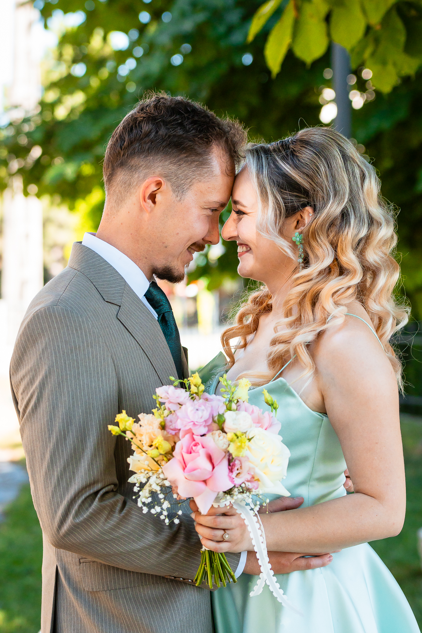 The newlyweds